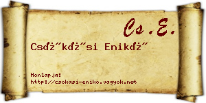 Csókási Enikő névjegykártya